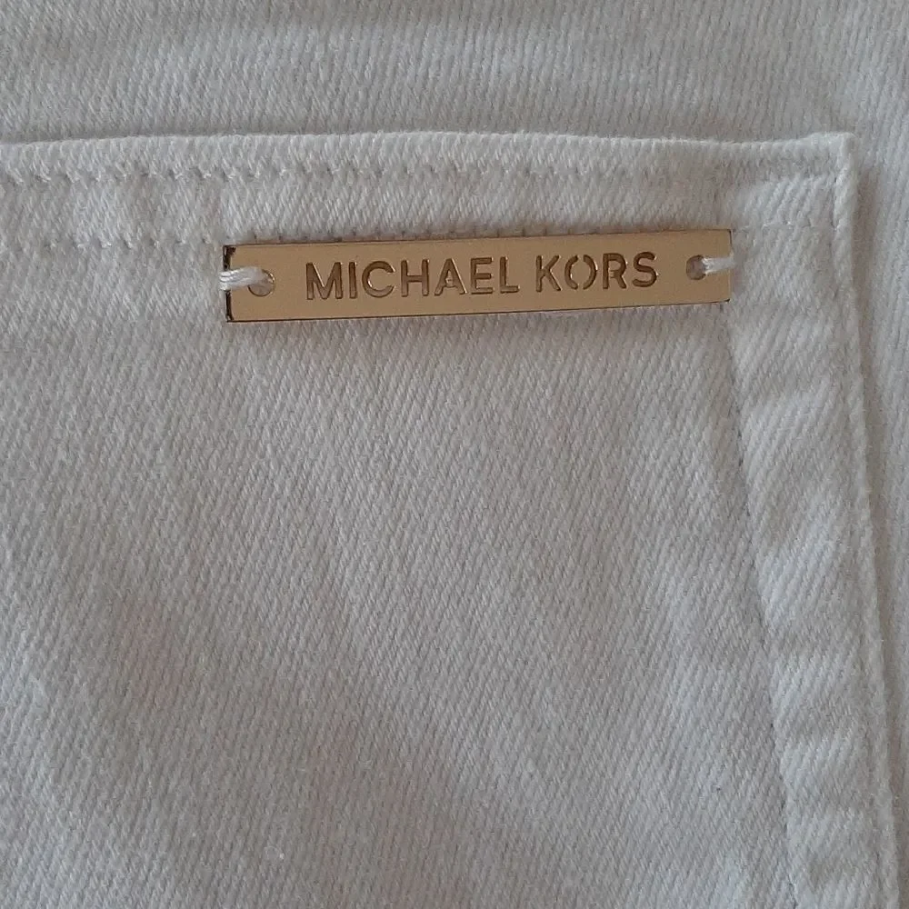 Michael Kors white skinny jeans